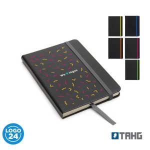 Cuaderno Writer A6 80 hojas Tapa Negra con detalle