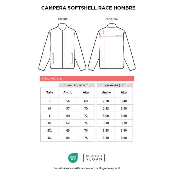 Campera Softshell Race Hombre - Imagen 2