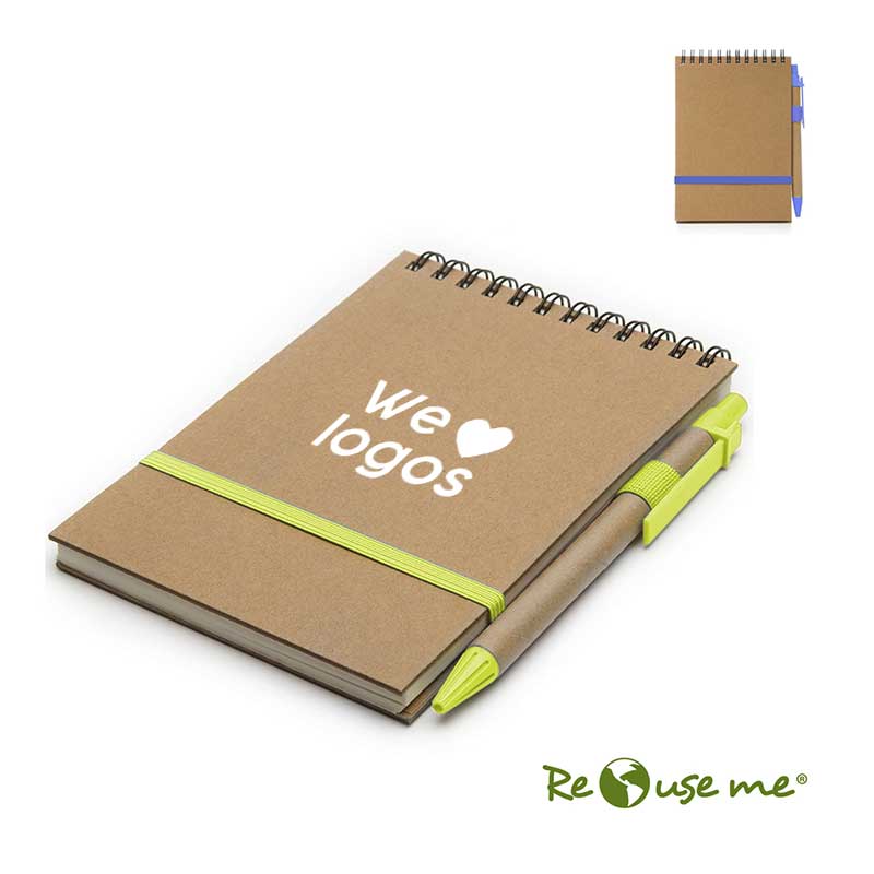Cuaderno ECO1 Espiralado A6 C/boligrafo